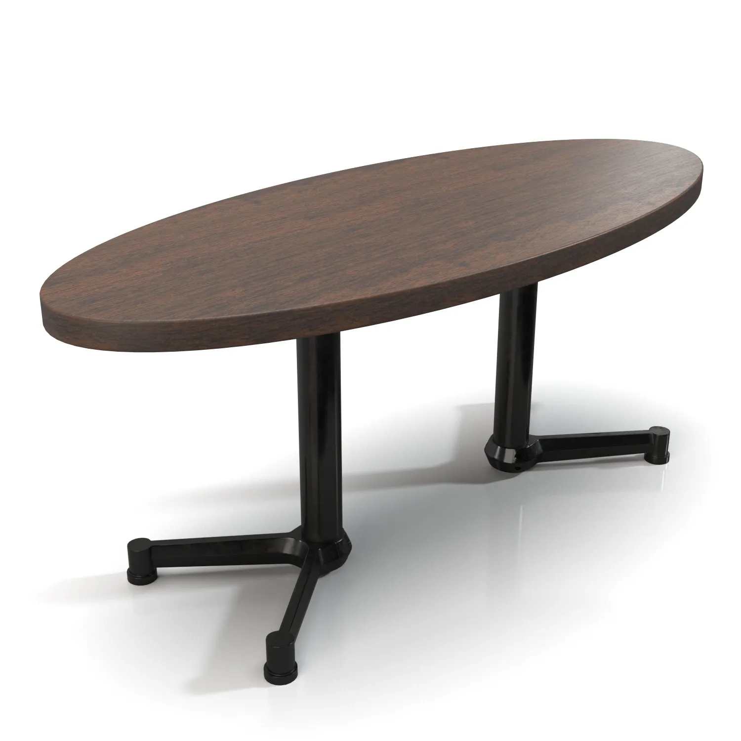 Ellipse Coffee Table PBR 3D Model_01
